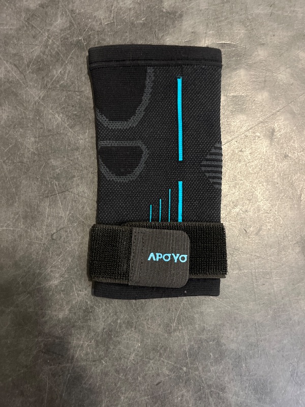 Photo 1 of APOYO Elbow Brace for Tendonitis and Tennis Elbow, Compression Sleeve for Arthritis, Workouts, Reduce Joint Pain During Fitness Activity (Medium)