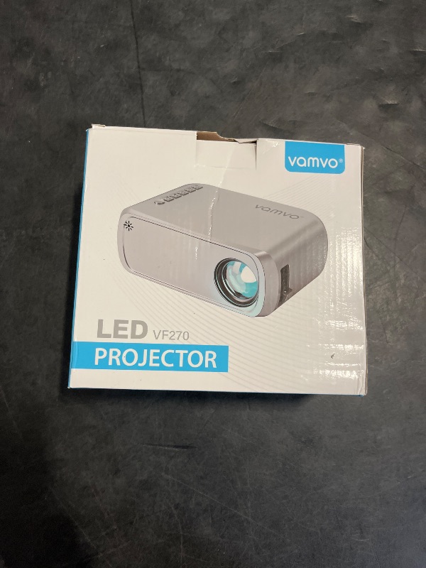 Photo 1 of Vamvo Projector Mini Portable Video Projector, Movie Projectors For Home Theater Compatible with HDMI/TYPE-C/USB/VGA/AV/Smartphone/TV Box/Laptop/ iOS/Android