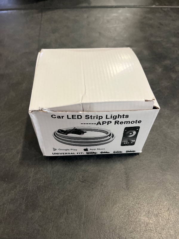 Photo 1 of 5 in 1 Car Led Strip Lights with App Control, RGB Colors Interior Car Lights, Ambient Led Lighting Kit, 4 Light Flashing Modes, USB Neon Accessories for Doors, Center Console