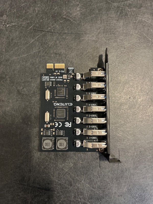 Photo 1 of ELUTENG PCIE USB 3.0 Card 7 Ports PCI Expree to USB Expansion Card Super Speed 5Gbps PCI-e USB3 Hub Controller Adapter for Windows 11/10/8/7/XP/Vista