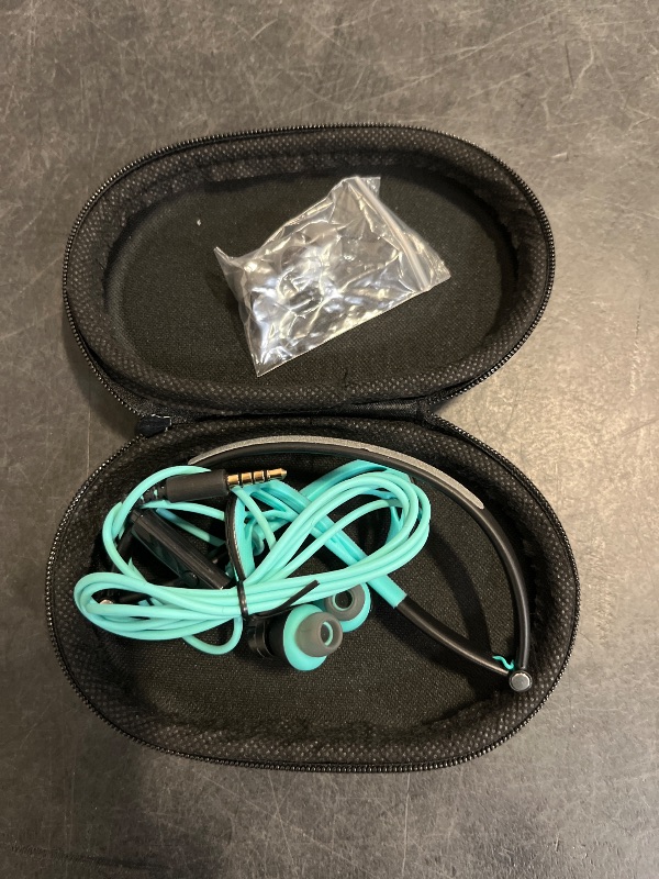 Photo 1 of Mucro Sport Earbuds Wired Neckband Headphone Over The Ear Wrap Around Earphones Foldable Stereo Ear Buds for Night Running Gym Workout