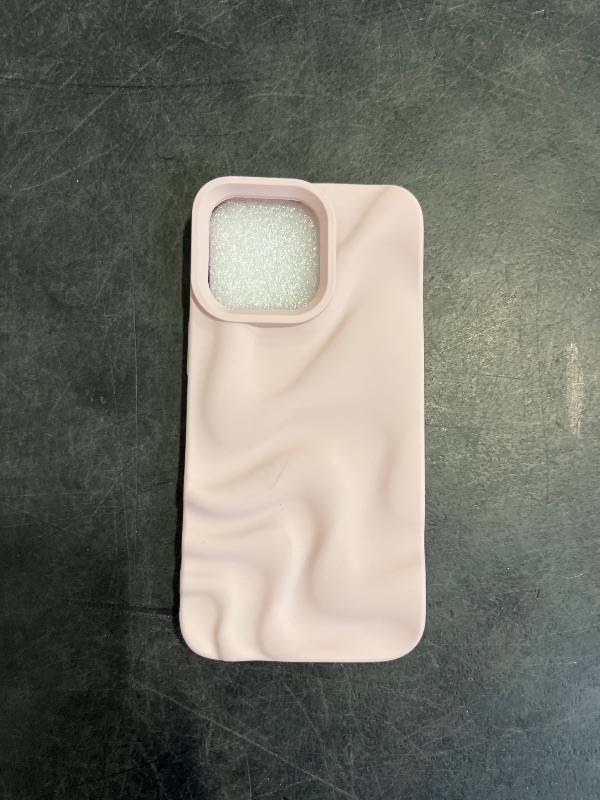 Photo 1 of Caseative for iPhone 13 Pro Case,Water Ripple Pattern Wave Phone Case (Pink)
