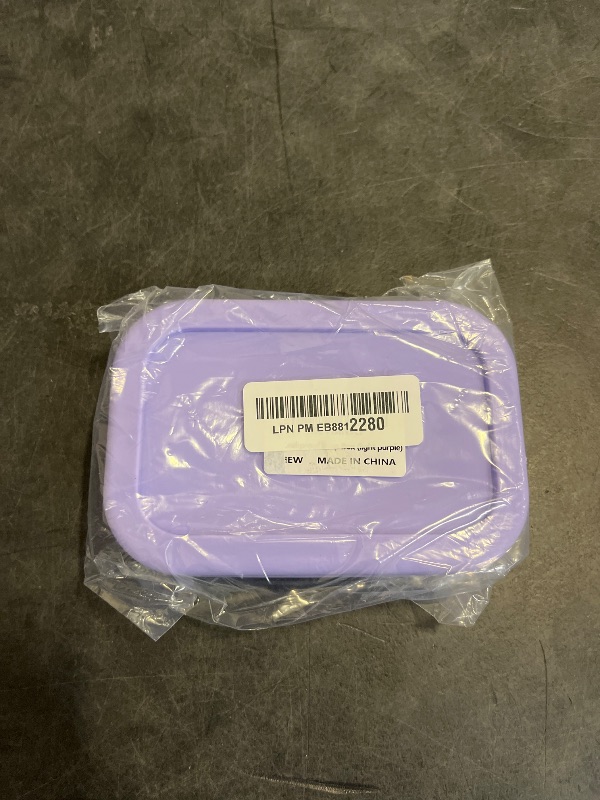 Photo 1 of Enhanced Leak Proof Travel Soap Case, AIMAIAIMAI Silicone Soap Container with Draining Layer, Portable Bar Soap Holder for Bathroom, Camping, Gym, Easy to Clean (Light Purple)