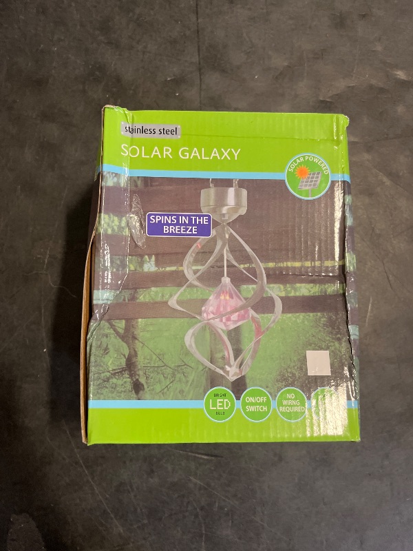 Photo 1 of Solar Lights Outdoor Yard Decor Wind Chimes LED Colour Changing Hanging Light for Design Decoration for Garden, Patio, Balcony,Lawn Birthday Gifts for Women Mom Grandma