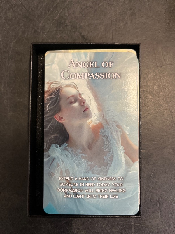 Photo 1 of ZZBUY Angel Oracle Cards, Oracle Deck with Meanings on Them for Beginners Receive Wisdom and Guidance