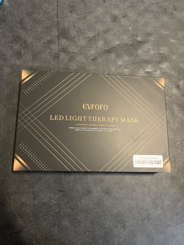 Photo 1 of EVFOFO Led Face Mask Light Therapy, Red Light Therapy for Face, 7-1 Colors LED Facial Skin Care Mask, Black