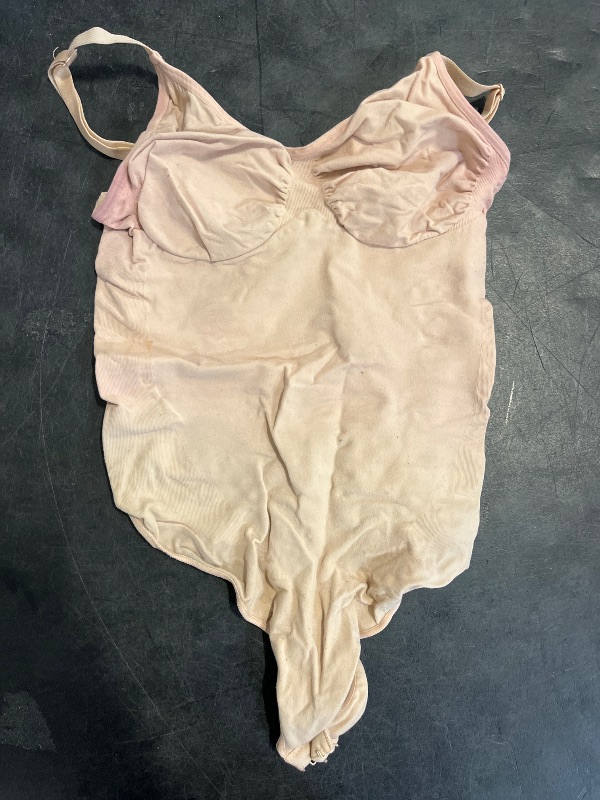 Photo 1 of (M/L) BRABIC Bodysuit Shapewear for Women Tummy Control Panties Seamless Sleeveless Tops V-Neck Camisole Jumpsuit(Beige Thong, Medium/Large)