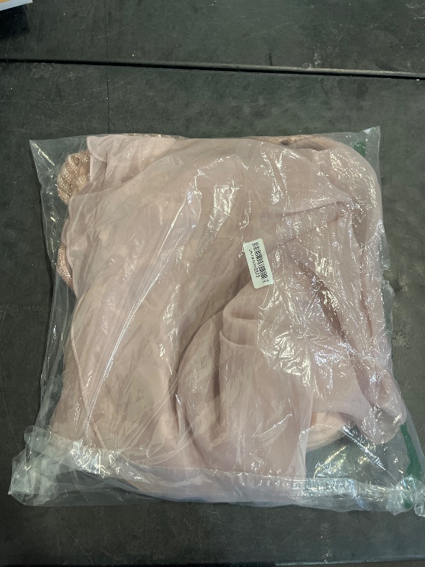 Photo 1 of Size 8 - Ikerenwedding Evening Dress Beaded Sequin One Shoulder Split Tulle Prom Dress Pink US8