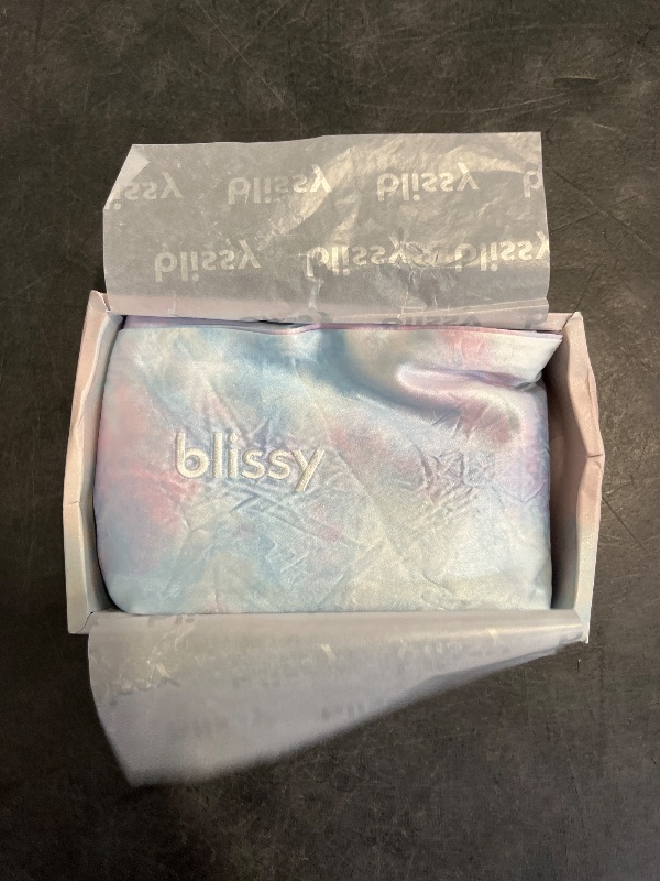 Photo 1 of Blissy Silk Pillowcase - 100% Pure Mulberry Silk - 22 Momme 6A High-Grade Fibers - Silk Pillow Cover for Hair & Skin - Regular, Queen & King with Hidden Zipper (Queen, Tie Dye)