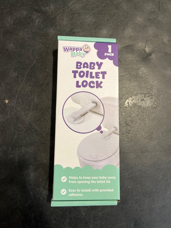 Photo 1 of Baby Toilet Lock by Wappa Baby - 9"L x 4"W - Ideal Baby Proof Toilet Lid Lock - No Tools Needed Easy Installation with 3M Adhesive - Top Safety Toilet Seat Lock - Fits Most Toilets - White (1 Pack)