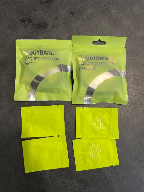 Photo 1 of BuggyBands 2 Pack Mosquito Repellent Bracelets - DEET-Free Bug Repellent Bracelets for Kids & Adults, Individually Wrapped Adjustable Insect Repellent Wristbands, Protection for Outdoor Activities