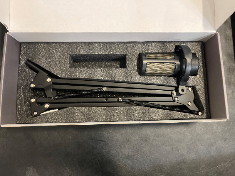 Photo 1 of InnoGear Gaming USB Microphone, Noise Cancellation Condenser Mic with Mute, Gain, RGB Indicator, Boom Arm Stand for Streaming, Podcast, Twitch, YouTube, Discord, PC, Computer, PS4, PS5, Mac, Black