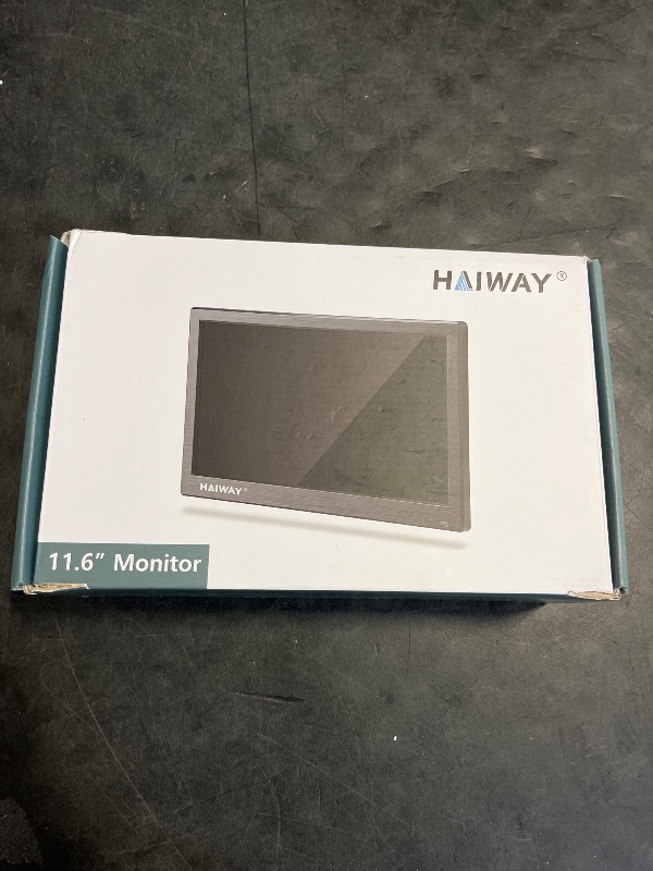 Photo 1 of Haiway 11.6 inch Security Monitor, 1366x768 LED Monitor Small HDMI Monitors with Remote Control Built-in Speakers, Mini Monitors HDMI VGA AV BNC USB Input for CCTV Raspberry Pi PC Fire Stick Gaming