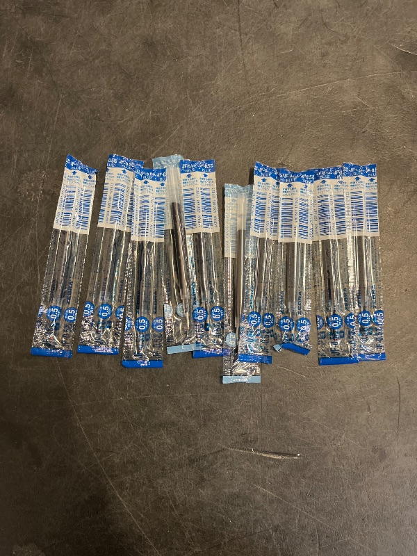 Photo 1 of Zebra Sarasa B-RJF5-BL Gel Ballpoint Pen Refills, JF-0.5 Lead, Blue, 10 Pieces