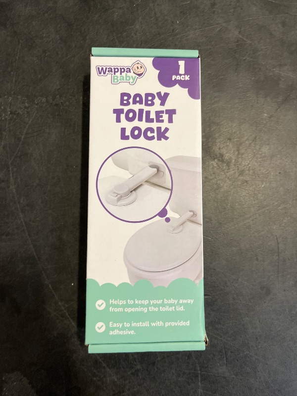Photo 1 of Baby Toilet Lock by Wappa Baby - 9"L x 4"W - Ideal Baby Proof Toilet Lid Lock - No Tools Needed Easy Installation with 3M Adhesive - Top Safety Toilet Seat Lock - Fits Most Toilets - White (1 Pack)