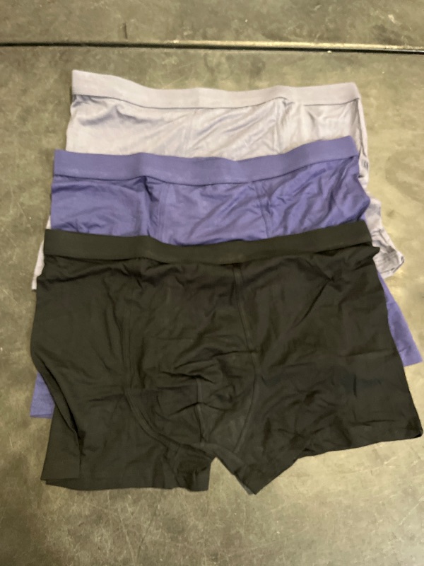 Photo 1 of (L) YOUJIOU Men's Soft Trunk Underwear Comfortable Short Leg Underpanties 3 Pack (Multicolor, L)