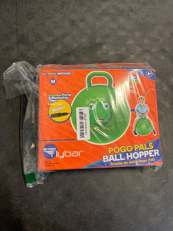 Photo 1 of Flybar Hopper Ball for Kids – Bouncy Toys with Handle, Durable Kangaroo Hoppers for Indoor & Outdoor Play - Exercise Ball - Pump Included- Stable Grip for Toddler Boys & Girls Ages 5 and Up (Frg S)