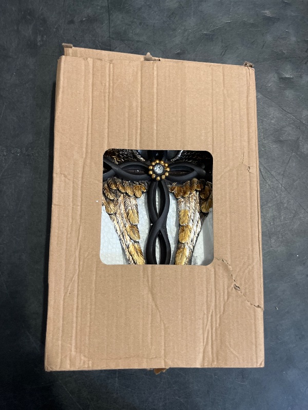 Photo 1 of Top Brass Angel Wings Wall Cross - Spiritual Jesus Art Sculpture