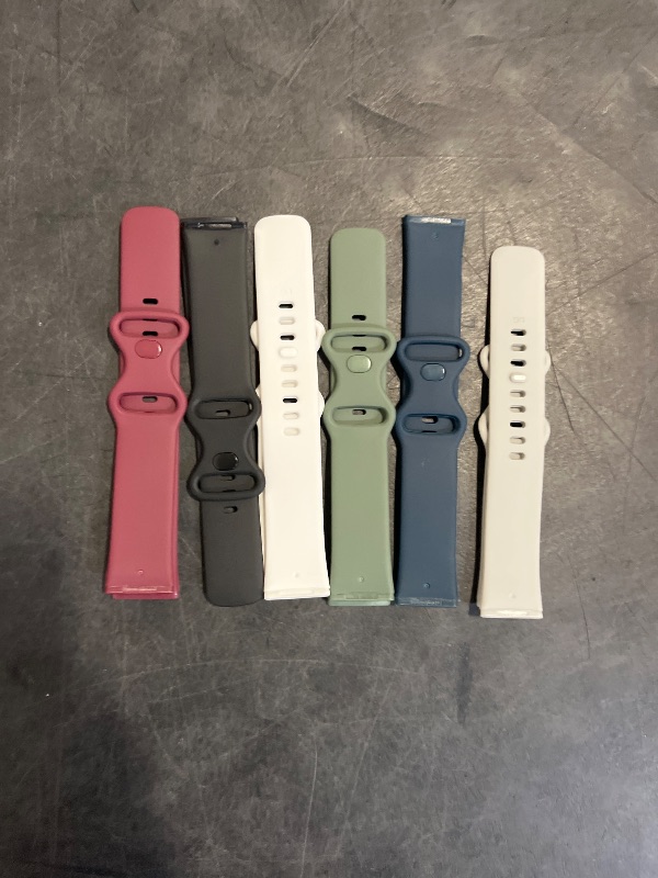 Photo 1 of Vancle Band for Fitbit Versa 4 / Versa 3 Bands, Fitbit Sense 2 / Sense Bands Women Men[6 Pack], Classic Soft Sport Replacement Strap
