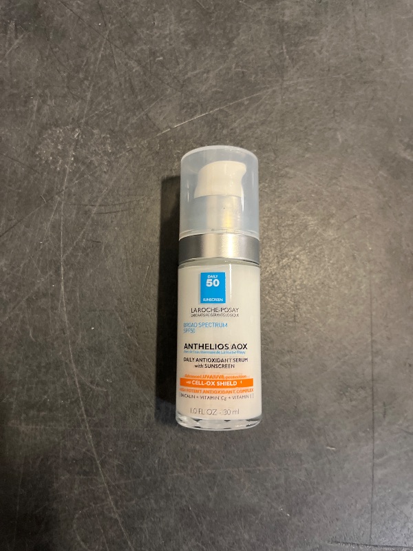 Photo 1 of La Roche-Posay Anthelios AOX Daily Antioxidant Serum with SPF, Face Moisturizer with Sunscreen and Vitamin C & E, Oil Free Face Sunscreen for Sensitive Skin, Moisturizing Sun Protection