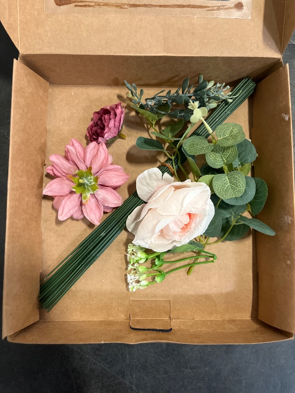 Photo 1 of kuujojo Artificial Flowers Combo, Fake Flowers for DIY Tables Centerpieces Baby Shower Bridal Shower Wedding Bouquet Arrangements Party Candle Holder Cake Decor Flower Home Decorations