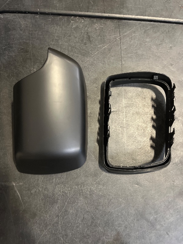 Photo 1 of Riloer Door Wing Mirror Cover Rear View Mirror Housing Cover Cap w/Trim Ring, Side Mirror Rearview Covers, Compatible with BMW X5 E53 2000-2006 X5 3, Left Driver Side