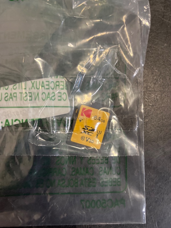 Photo 1 of Kodak SDXC Card 64GB UHS-I U3 V30 Ultra - Up to 95MB/s Max Read Speed - Write Speed 85MB/s Max - Storage of 4K Ultra HD Videos and HD Photos - SD Card