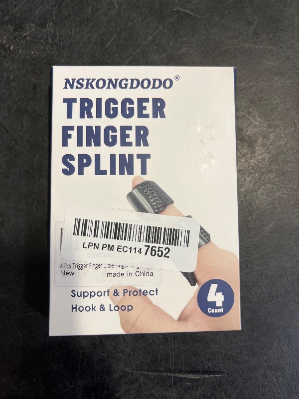 Photo 1 of 4 Pcs  Finger Splints/Brace for Knuckle Immobilization,Broken Protector and Straightening Arthritis Relief,Pain Relief,Fits Index,Middle Ring
