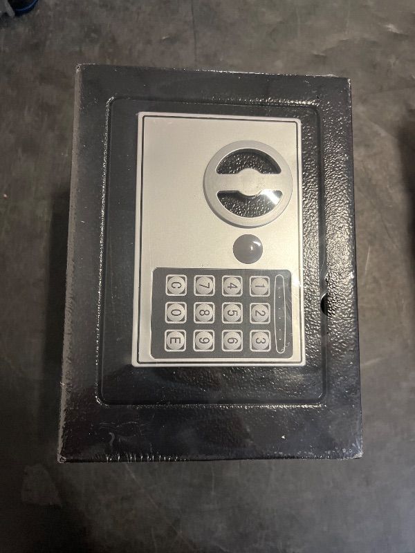 Photo 1 of Yuanshikj Electronic Deluxe Digital Security Safe Box Key Keypad Lock Home Office Hotel Business Jewelry Gun Cash Use Storage money (Black 1)