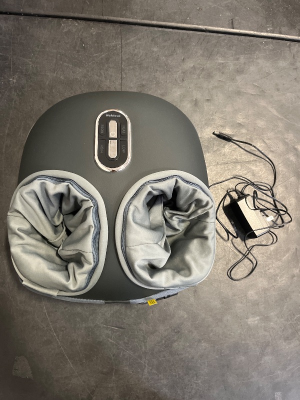Photo 1 of Nekteck Shiatsu Foot Massager Machine with Soothing Heat, Deep Kneading Therapy, Air Compression, Improve Blood Circulation and Foot Wellness,Relax for Home or Office Use(Gray)