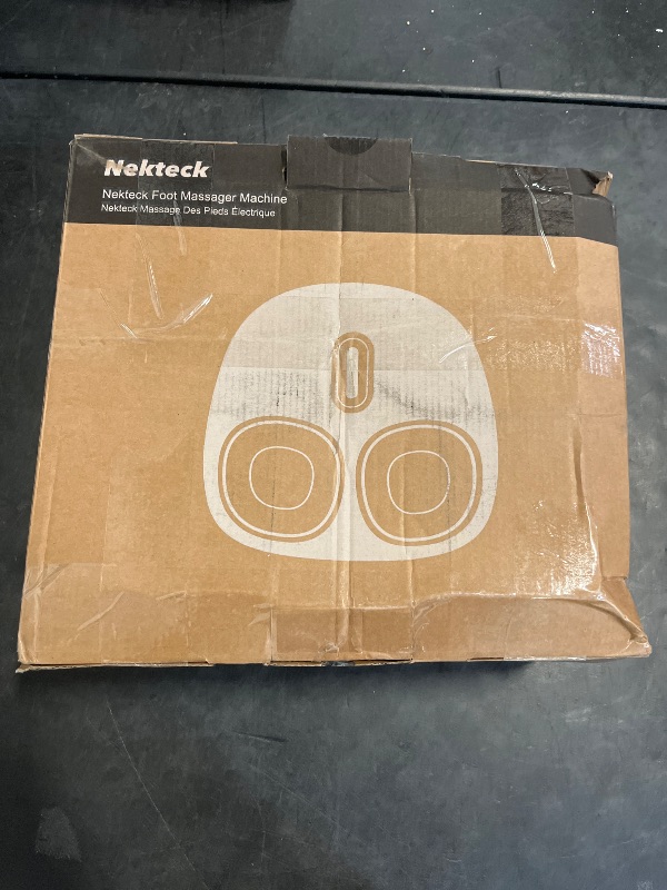 Photo 1 of Nekteck Shiatsu Foot Massager Machine with Soothing Heat, Deep Kneading Therapy, Air Compression, Improve Blood Circulation and Foot Wellness,Relax for Home or Office Use(Gray)