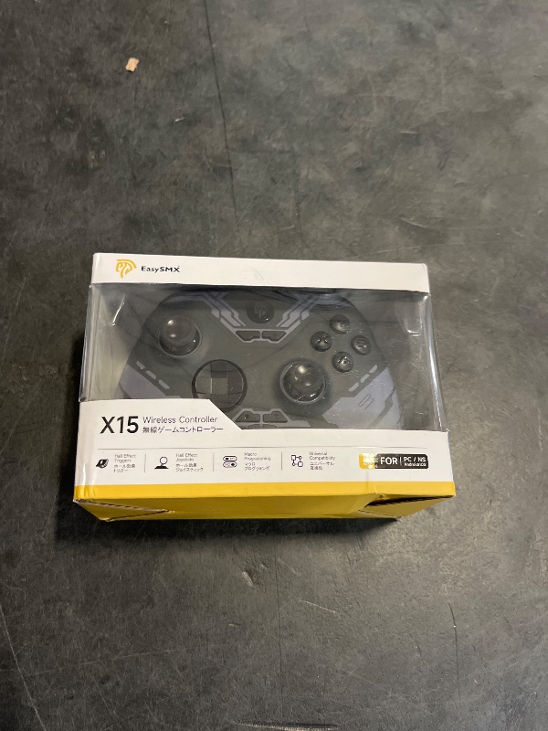 Photo 1 of EasySMX X15 PC Controller - Enhanced Wireless Bluetooth Controller with Hall Joysticks/Hall Triggers/RGB Lighting - No Stick Drift, No Dead Zone - Work for Windows PC, Android, Steam and Switch