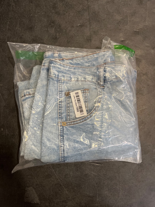 Photo 1 of Size 12 Size 14 GRAPENT Wide Leg Jeans Woman Cropped Pants for Women Going Out Pants Barrel Leg Jeans Women Pantalones Vaqueros De Mujer High Rise Jean Trousers Color Roadnight Blue Large 