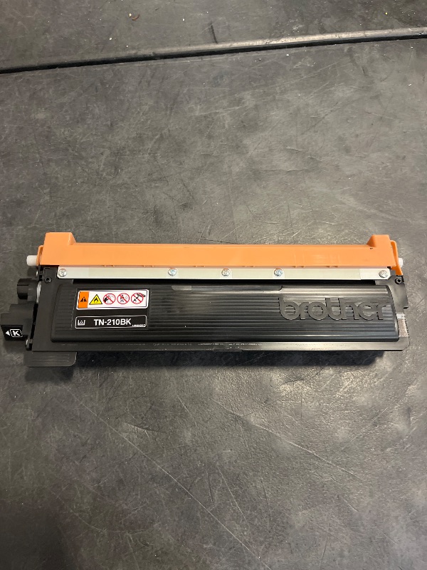 Photo 1 of Brother Genuine Standard Yield Toner Cartridge, TN210BK, Replacement Black Toner, Page Yield Up To 2,200 Pages, TN210
