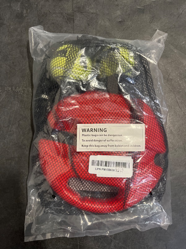 Photo 1 of Teloon Solo Tennis Trainer Rebound Ball with String for Self Tennis Practice Training Tool for Adults or Kids Beginners with 2 String Balls Elastic and a Portable Mesh Bag