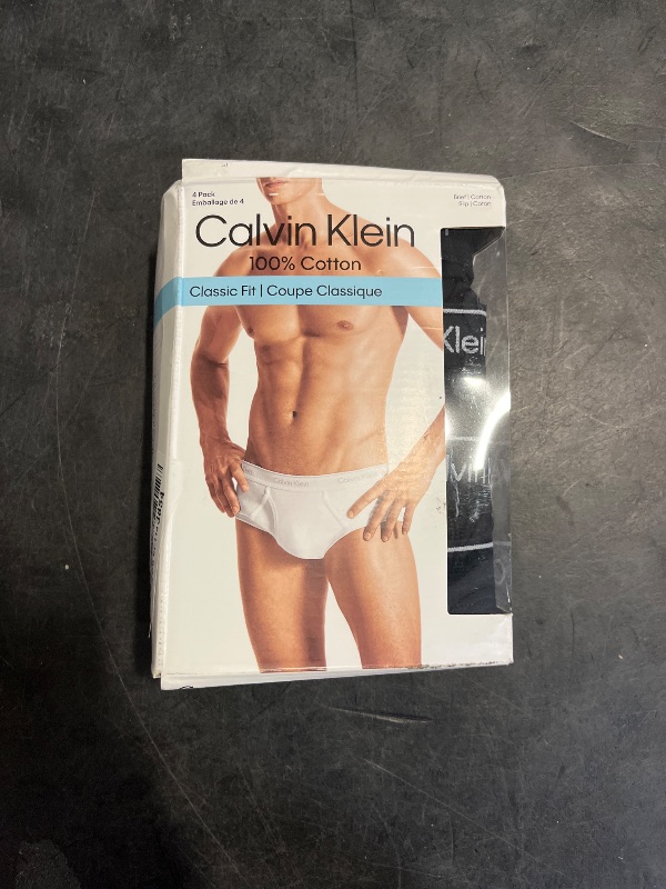 Photo 1 of (M) Calvin Klein Men's Cotton Stretch 3-Pack Brief, 3 Black, M