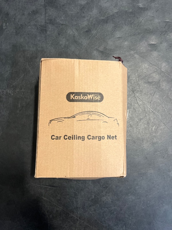 Photo 1 of Kaskawise Car Ceiling Cargo Net Pocket,35.4"x23.6" Load-Bearing Double-Layer Mesh Car Roof Storage Organizer for Ford,F150,Jeep,Honda CRV,Mini Van,RAV4,Camping Accessories