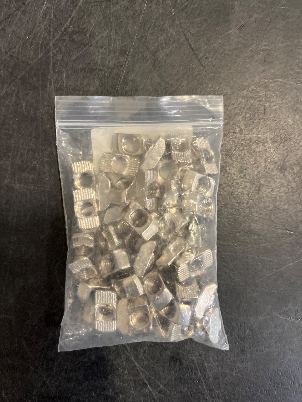 Photo 1 of Rierdge 50 Pcs 4040 Series M8 Half Round Roll in Spring T Nuts, Roll in Spring Loaded T Nut for European Standard 40 Series 8mm T-Slot Aluminum Extrusion Profile