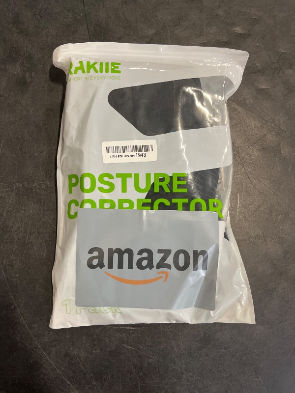 Photo 1 of Rakiie Posture Corrector for Women and Men, Upgraded Back Brace with Enhanced Support, Shoulder Straightener with Cushioned Shoulder Pads & Underarm Pain Relief Strap, Size M (Upper Waist: 35.4"-41.3")
