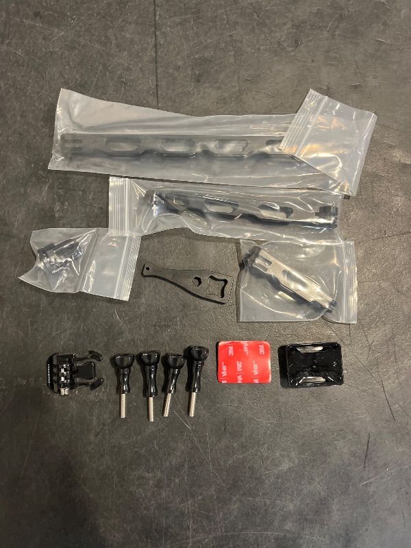 Photo 1 of PellKing (12 Pcs) Aluminum Alloy Extension Arm Helmet Mount Kit for for Insta360 One X5/X4/X3,X2,X,Metal Adapter Helmet Sticker Extension Arm Mount with Metal 1/4''Adapter,GoPro Hero 10/9,and More