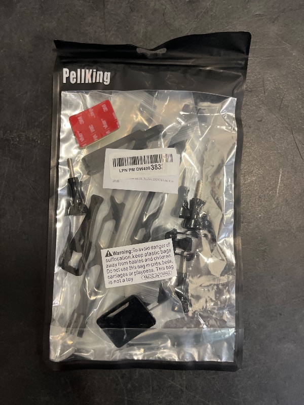 Photo 1 of PellKing (12 Pcs) Aluminum Alloy Extension Arm Helmet Mount Kit for for Insta360 One X5/X4/X3,X2,X,Metal Adapter Helmet Sticker Extension Arm Mount with Metal 1/4''Adapter,GoPro Hero 10/9,and More