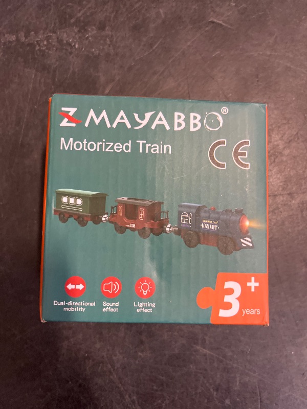 Photo 1 of Battery Operated Train for Wooden Track, 3Pcs Motorized Train Toy for 3 4 5+Years Old Boy Girl Toddlers, Electric Trains Compatible with Thomas & Friends, Brio and Chuggington