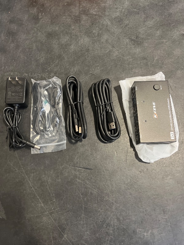Photo 1 of HDMI USB 3.0 KVM Switch for 2 Computers, Dual Monitor DisplayPort KVM Switcher Supports 8K@60Hz 4K144Hz, Share Keyboard, Mouse and Monitor