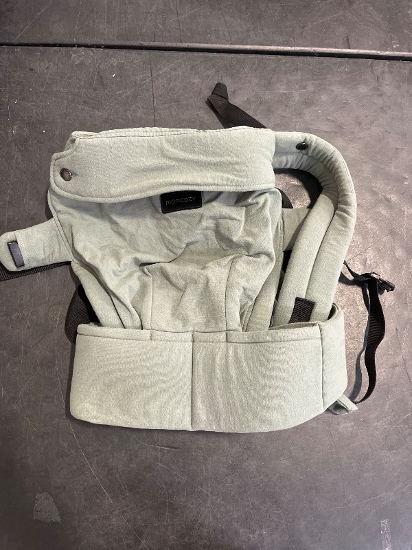 Photo 1 of Momcozy Baby Carrier with Natural Cotton Linen, Built to Last, Ergonomic Design, 7-44lbs for Infant and Toddler, Lightweight and Comfortable, Hands-Free for Moms&Dads, Sage Green