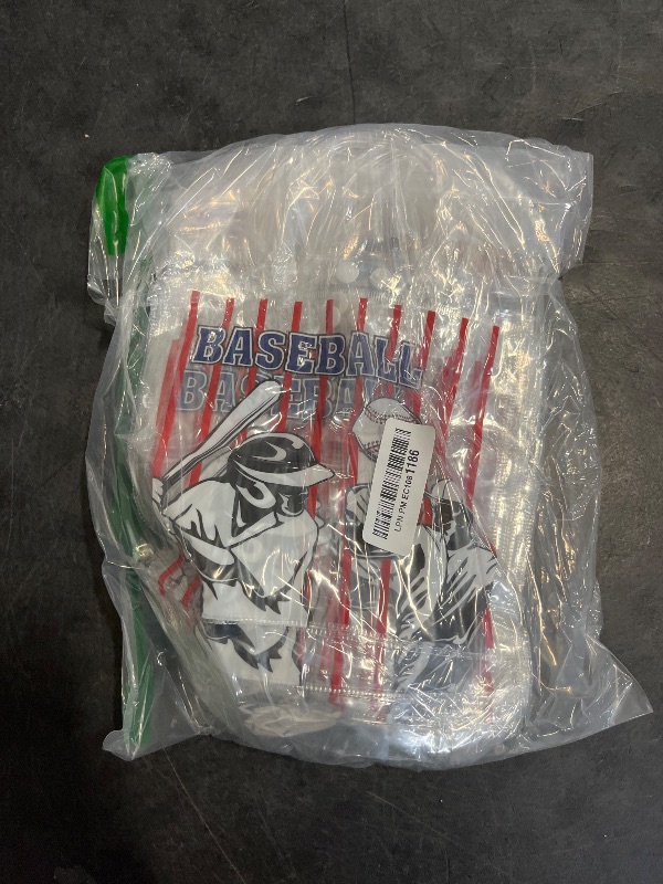 Photo 1 of Teenyyou 24 Pcs Baseball Party Favors Bags PVC Clear Goodie Candy Treat Tote Gift Bags with Handles Baseball Theme Birthday Baby Shower Party Supplies
