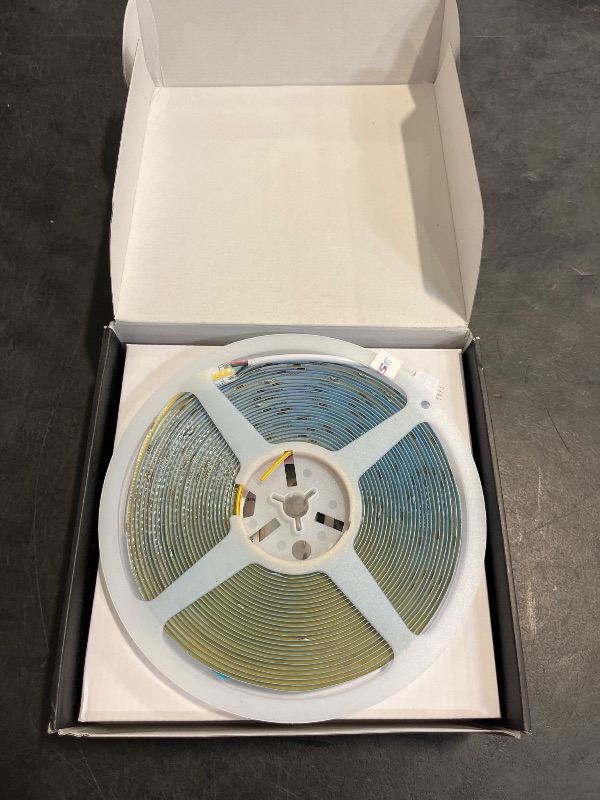 Photo 1 of MIWISE CCT COB LED Strip Light Tunable White,32.8ft/10m Dimmable 2700K-6500K CRI90+ 24V LED Tape Light Kit,Compatible with Alexa/Google Assistant/Tuya,for Under Cabinet Bedroom Kitchen DIY Lighting