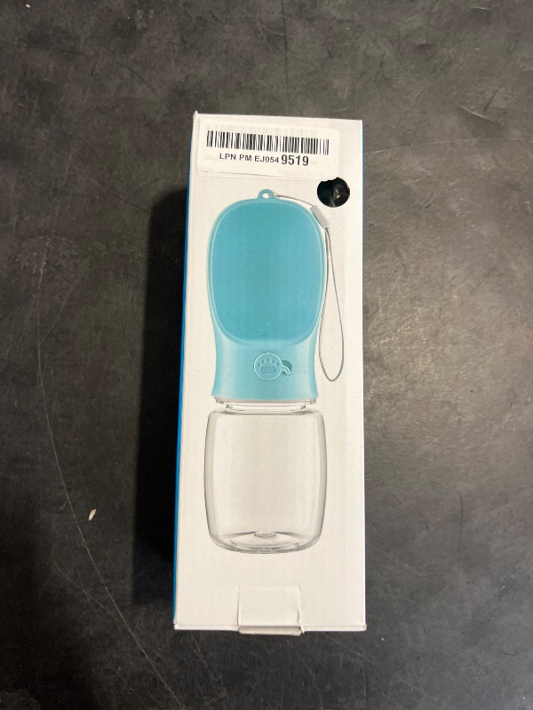 Photo 1 of Kalimdor Dog Water Bottle, Leak Proof Portable Puppy Water Dispenser with Drinking Feeder for Pets Outdoor Walking, Hiking, Travel, Food Grade Plastic (12oz Blue)
