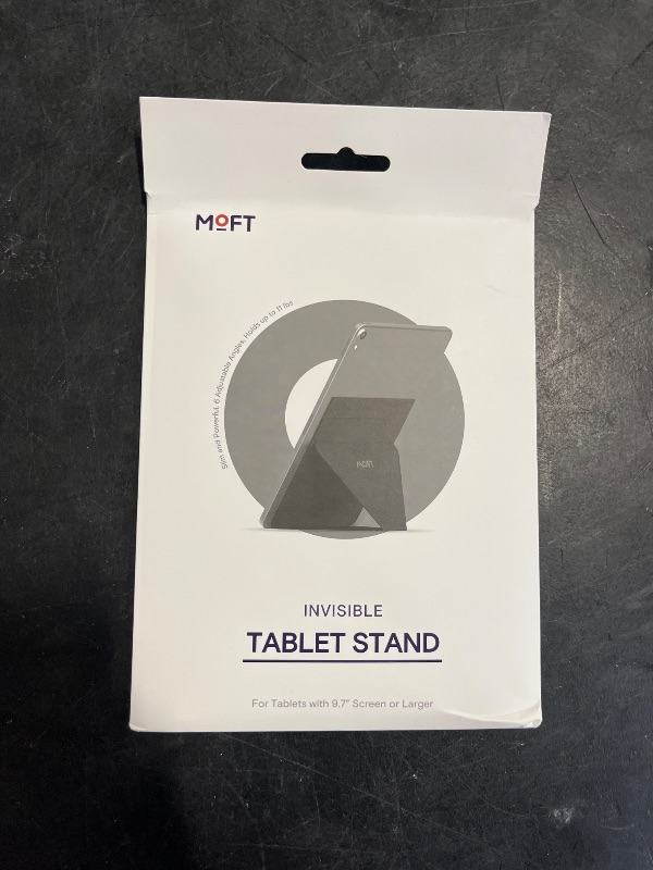 Photo 1 of MOFT Adhesive Invisible Slim Tablet Stand, Most Adjustable, Compatible with Tablets Up to 12.9”,Space Gray