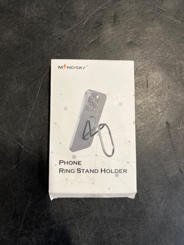 Photo 1 of Phone Ring Holder Grip-with Car Magnetic Phone Mount Metal Phone Ring Finger Kickstand Cell Phone Grip Compatible with iPhone iPad Smartphones Tablets (Rosegold)