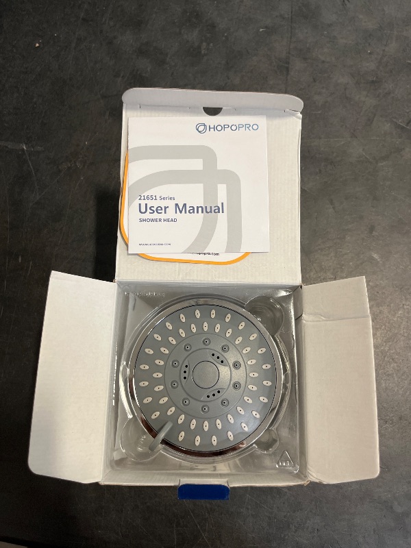 Photo 1 of HOPOPRO 5-Mode High Pressure Shower Head - The Washington Post, NBC News, Today TV Show Recommended - High Flow Fixed Showerheads (4 Inch Chrome)